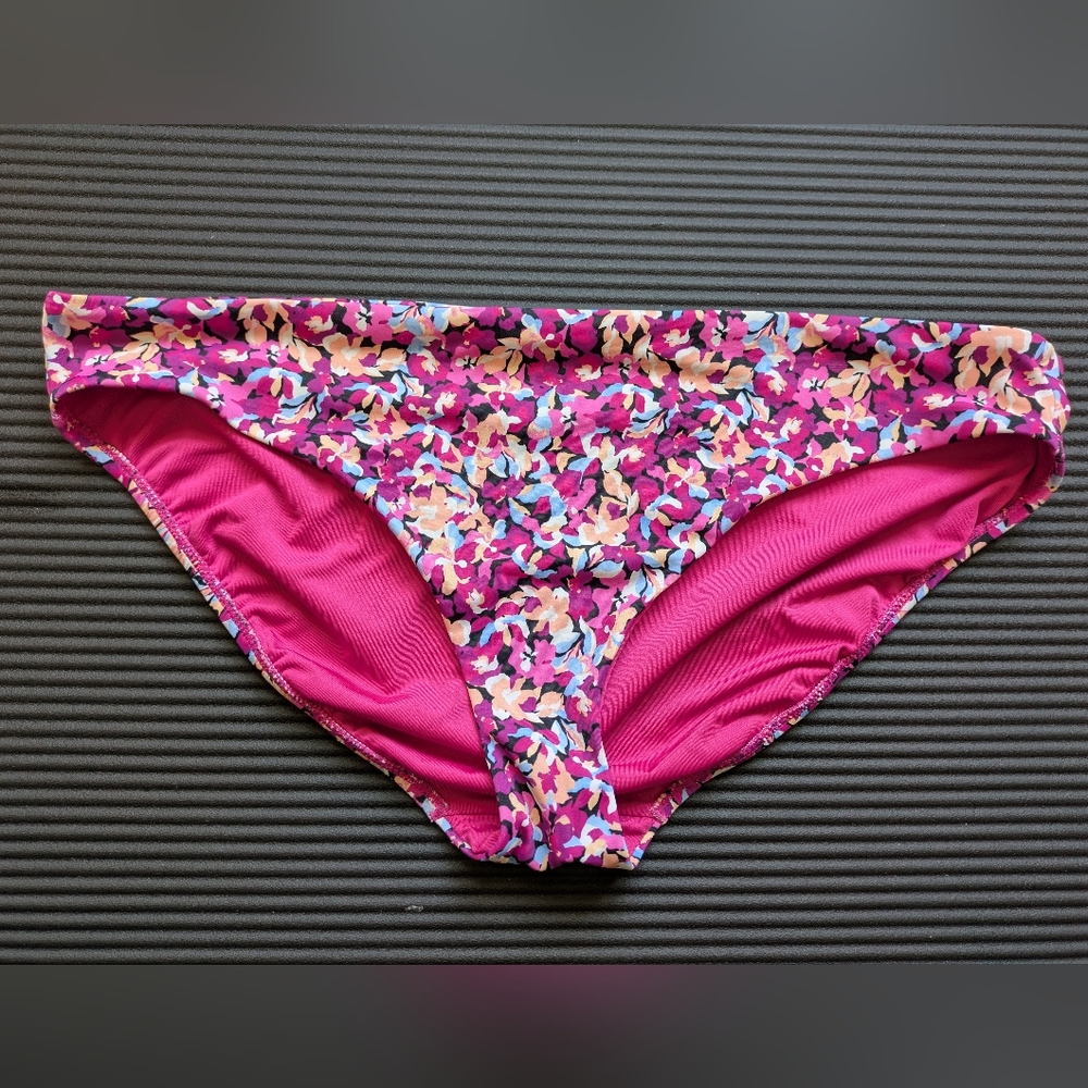 Athleta Women's Bikini Set ELYSIAN FLORAL PINK Top And Bottom Size XL EUC - Picture 4 of 12